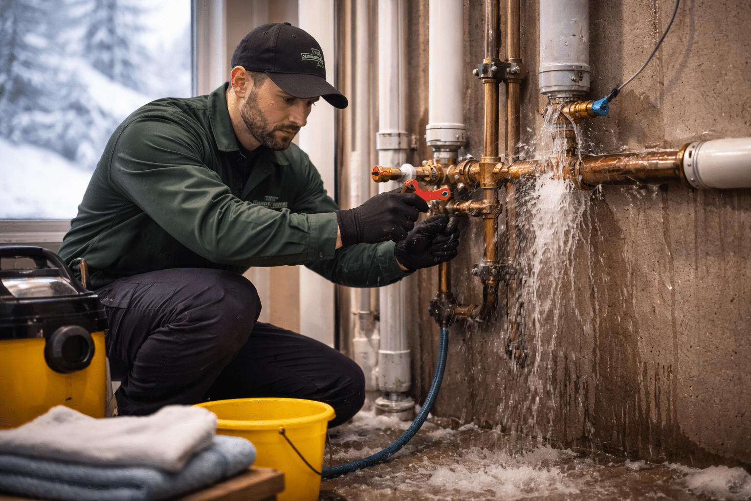winter plumbing repair Utah