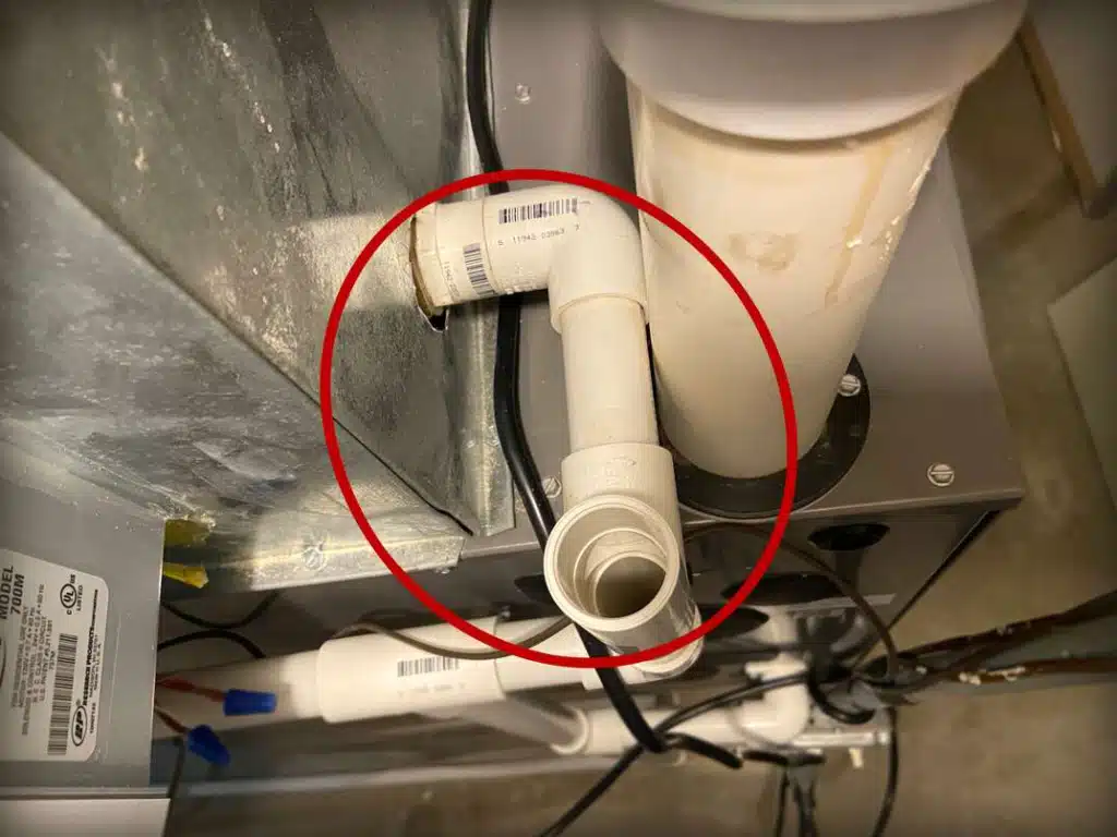 ac drain line leaking